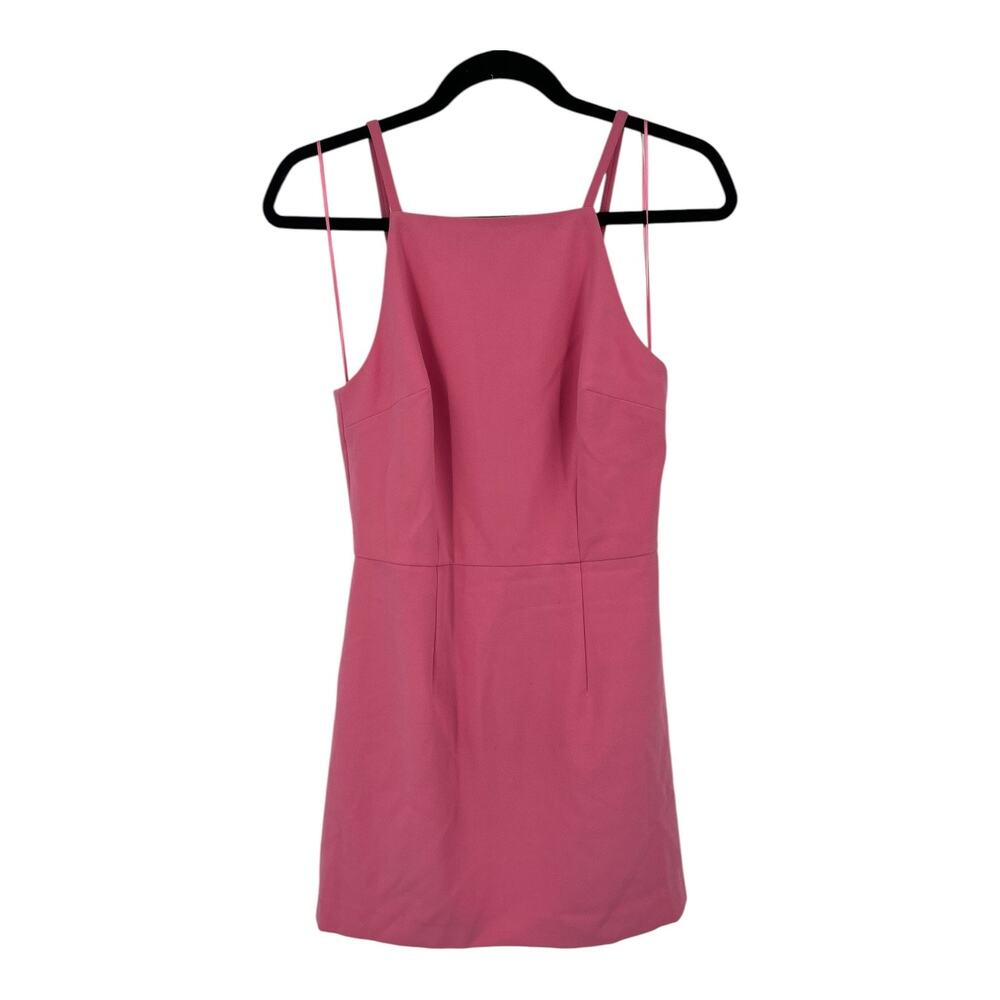 French Connection dress Whisper square neck minidress pink size 4